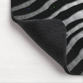 Ripped SpaceTime Stripes - Schwarzweiß Mousepad (Ecke)