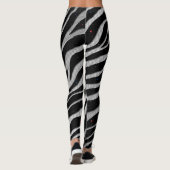 Ripped SpaceTime Stripes - Silber/Weiß Leggings (Rückseite)