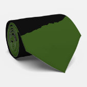 Ripped Warest Forest Green schwarz Krawatte (Gerollt)