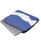 Ripped Wave medium blue Laptopschutzhülle (Vorne Knopf)