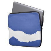 Ripped Wave medium blue Laptopschutzhülle (Vorderseite Links)