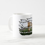 Ripped Wildlife Giraffe Thorn Tree Kaffeetasse (Vorderseite Links)