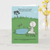 Rippeleffekt Karte (Gelbe Blume)