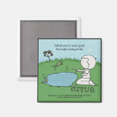 Rippeleffekt Magnet (Vorderseite/Rückseite)