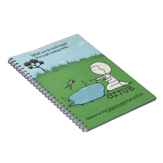 Rippeleffekt Notizblock (Rechte Seite)