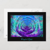 Rippeleffekt Postkarte (Vorne/Hinten)