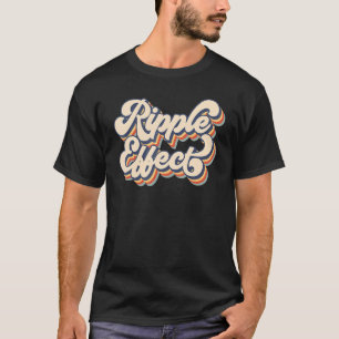 Rippeleffekt Typografie Retro Sunset Ripple Eff T-Shirt