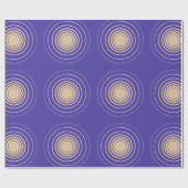Rippeln, Ringe, konzentrische Kreise, Gold, Lila Geschenkpapier (Flach)