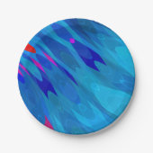 Rippelpapier Pappteller (Vorderseite)