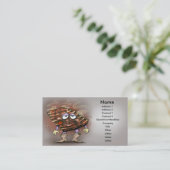 Rippen-Karte Visitenkarte (Stehend Vorderseite)