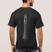 Rippen und Backbone T-Shirt (Rückseite)