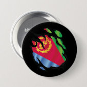 Rippenflagge Eritrea Button (Vorne & Hinten)