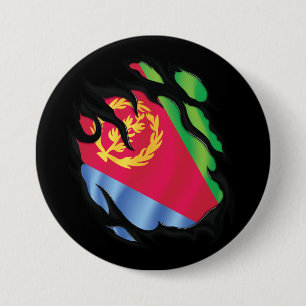 Rippenflagge Eritrea Button