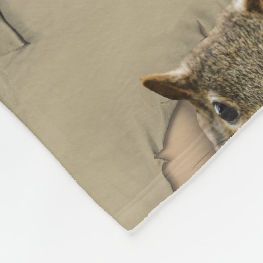 Rippenkichhörnchen Fleecedecke (Ecke)