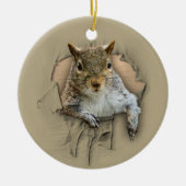 Rippenkichhörnchen Keramik Ornament (Vorne)