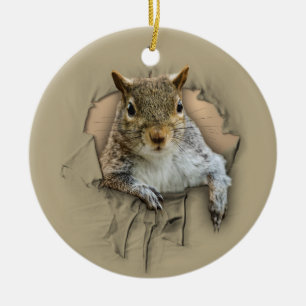 Rippenkichhörnchen Keramik Ornament