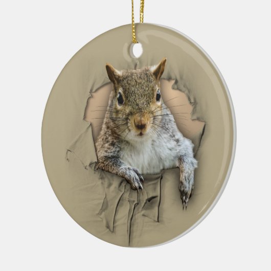 Rippenkichhörnchen Keramik Ornament (Links)