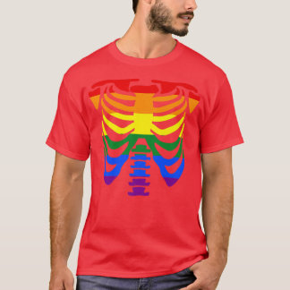 Rippenskelett, homoseual Gay Pride, Halloween T-Shirt