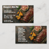 Rippenstücke mit Kopierraum Visitenkarte (Vorne/Hinten)