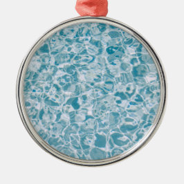 Rippenwasser (ruhiges Meer) (tropischer Strand) Ornament Aus Metall