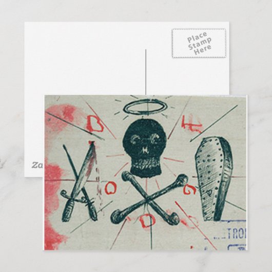 Ripper Doodles Postkarte (Vorne/Hinten)