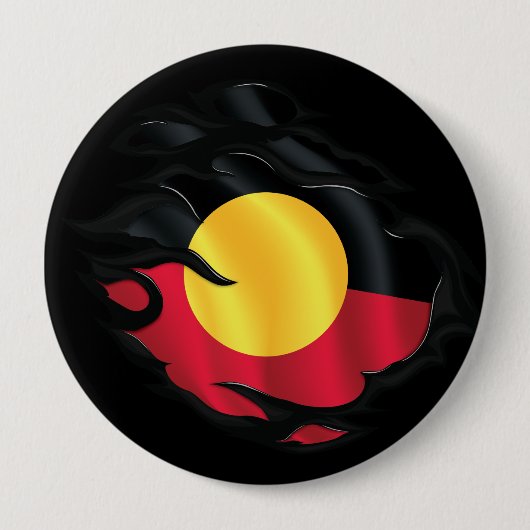 Rippfahne der Aborigine Button (Vorderseite)