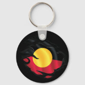 Rippfahne der Aborigine Schlüsselanhänger (Rückseite)