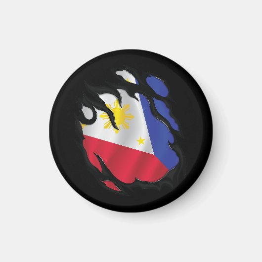 Rippfahne der Philippinen Magnet (Vorne)