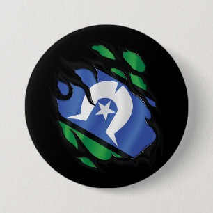 Rippfahne der Torres Strait Islands Button