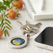 Rippfahne der Ukraine Schlüsselanhänger (Seite)