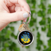 Rippfahne der Ukraine Schlüsselanhänger (Hand)