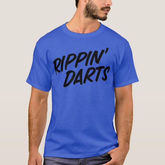 Rippin Darts Funny Srauking Zigaretten Vapage T-Shirt (Vorderseite)