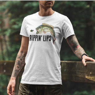 Rippin 'Lips Largemouth Bass Angler T-Shirt