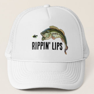 Rippin'Lips Largemouth Bass Fisch Trucker Hat Truckerkappe