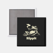 Rippit Frosch Kiffer Weed Raucher Lustig Magnet (Vorderseite/Rückseite)
