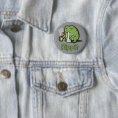 Rippit Lustiger Frosch Kiffer-Geschenk, Kiffer-Mäd Button (Beispiel)