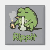 Rippit Lustiger Frosch Stoner-Geschenk, Stoner-Mäd Magnet (Vorne)