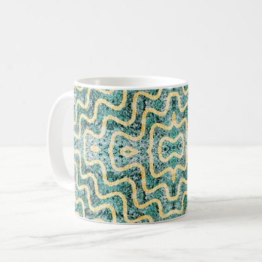 Ripple Aquamarin Kaffeetasse (Vorderseite Links)