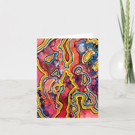 Ripple Blank Notecard Karte (Vorderseite)
