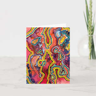 Ripple Blank Notecard Karte
