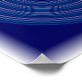 Ripple-Effekt - Abstrakte Wasser-Kunst Poster (Ecke)
