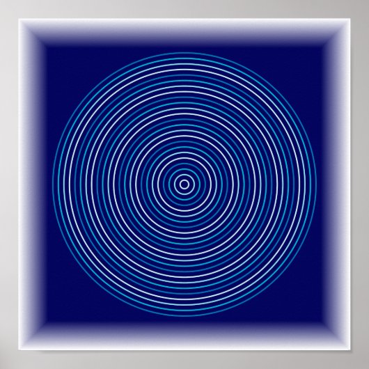 Ripple-Effekt - Abstrakte Wasser-Kunst Poster (Vorne)