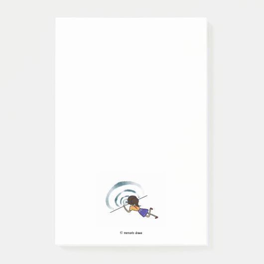 Ripple-Effekt Postit-Notiz Post-it Klebezettel (Vorderseite)