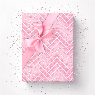 Ripple Herringbone in Rosa Geschenkpapier