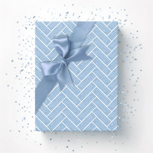 Ripple Herringbone in Schiefer Geschenkpapier