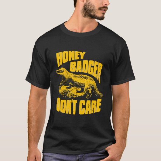 Ripple Junction Honey Badger Don't Care Illustrati T-Shirt (Vorderseite)