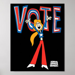 Ripple Junction X Schoolhouse Rock Abstimmung für Poster