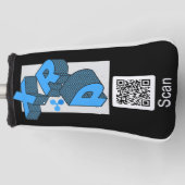 Ripple Kryptowährung - XRP Qr-Code Golf Headcover (Vorderseite)