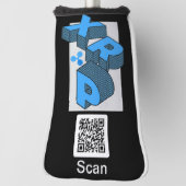 Ripple Kryptowährung - XRP Qr-Code Golf Headcover (Rotieren 90)