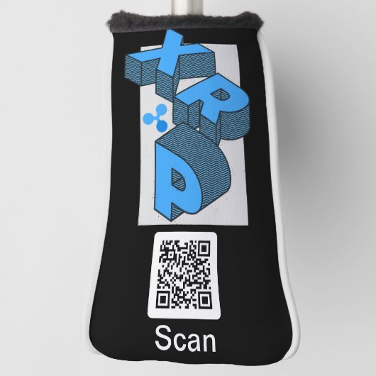 Ripple Kryptowährung - XRP Qr-Code Golf Headcover (Rotieren 90)